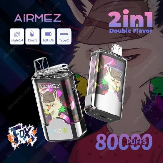 Vape 80.000 Puffs 2 Arome Airmez Reincarcabil Display