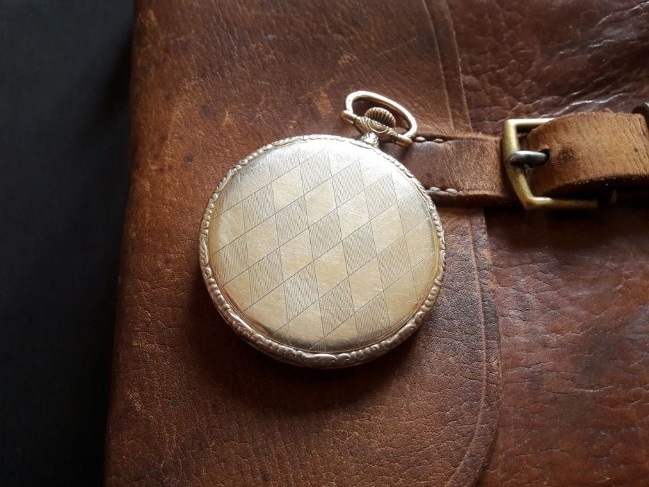Часы карманные Lanco 1920е гг обтяжка золотом! Недорого!