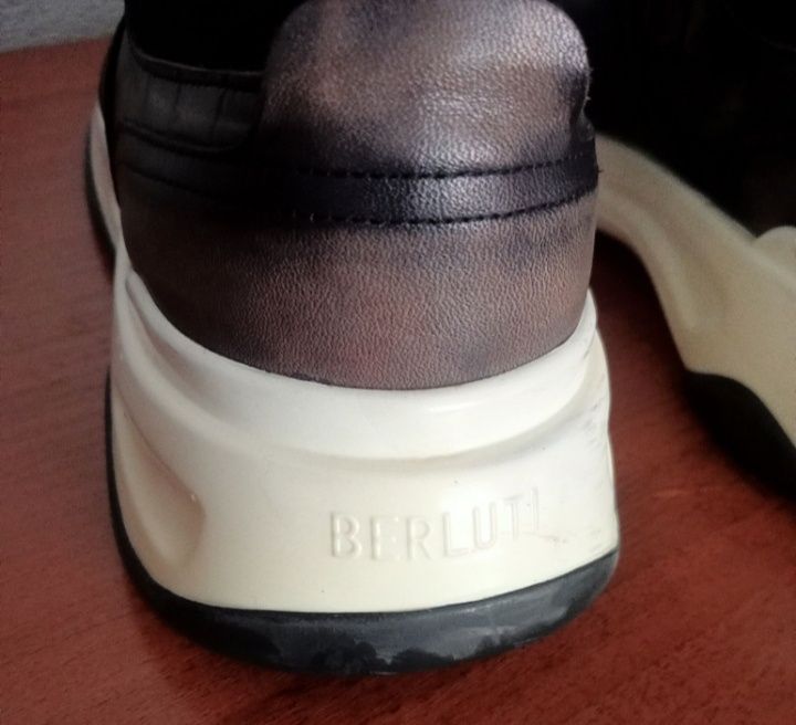 Оригинальные кожаные кроссовки BERLUTI