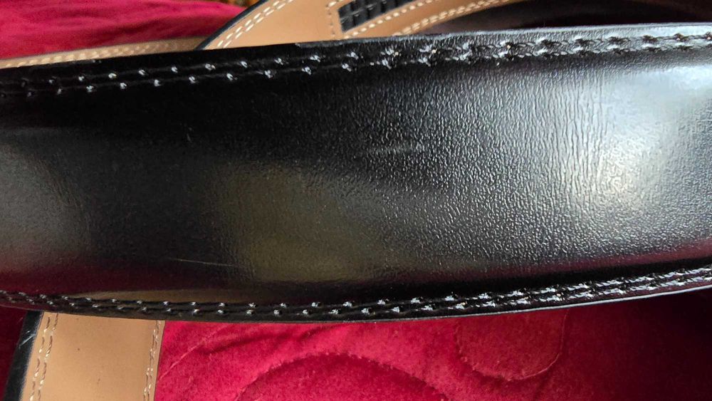 NEW - Avamsi - Curea cu inchidere automata, 100% Piele Naturala, Negru Grant