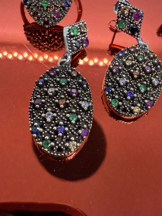 Set argint model vintage