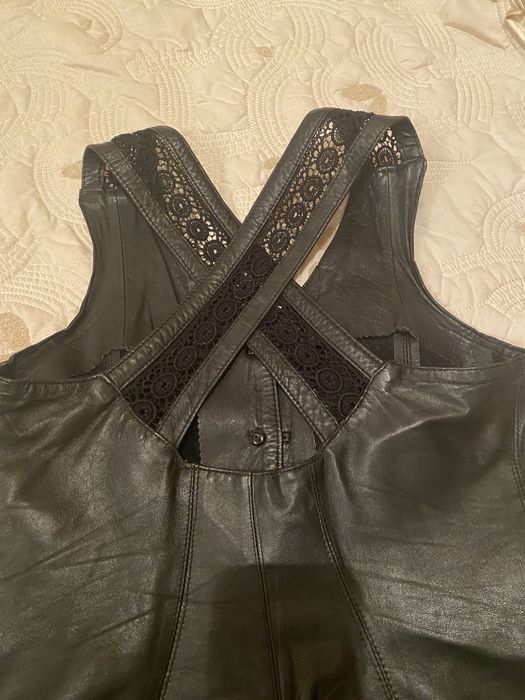 Кожаный сарафан