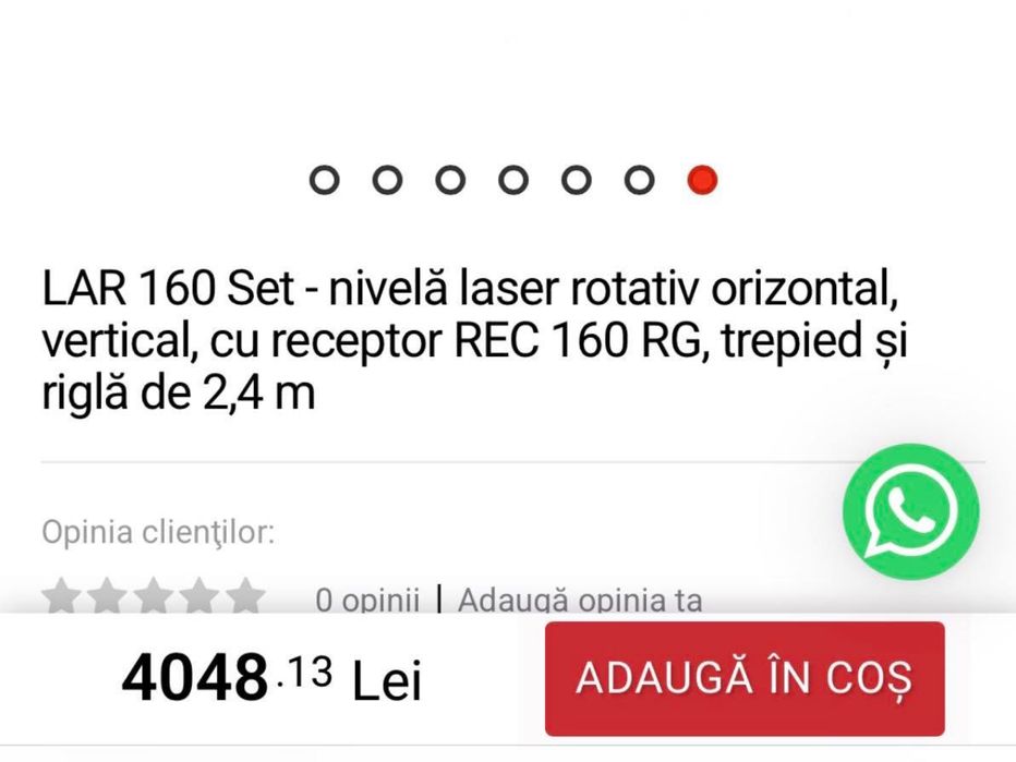 Nivela laser constructii Rotativ Stabila LAR 160 Set + mira + trepied