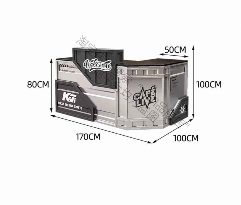 Коммерческая ресепшн в винтажном стиле из кованого металла