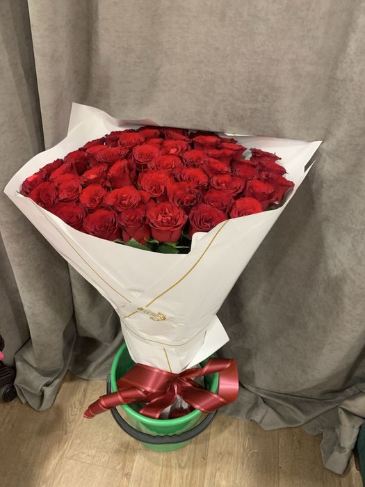 Роза 51штук с оформление