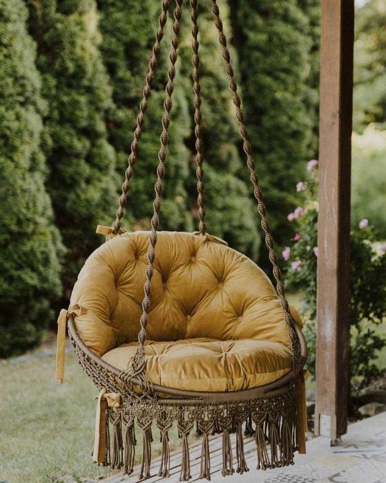 Подвесные кресла-гамаки макраме на заказ