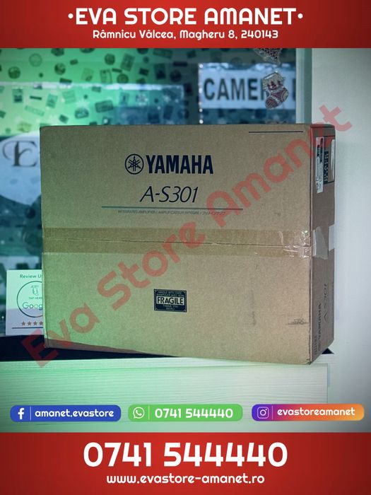 Amplificator audio Yahama A-S301 60W 8 Ohm 2 Canale Bluetooth