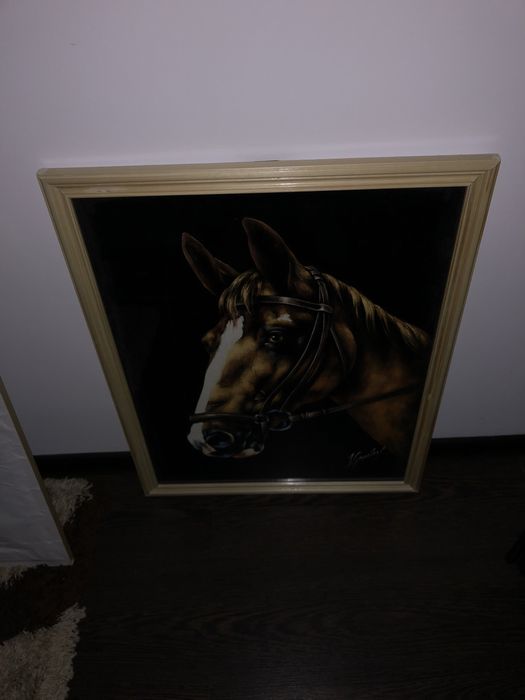 Tablou portret cal ,frezian’