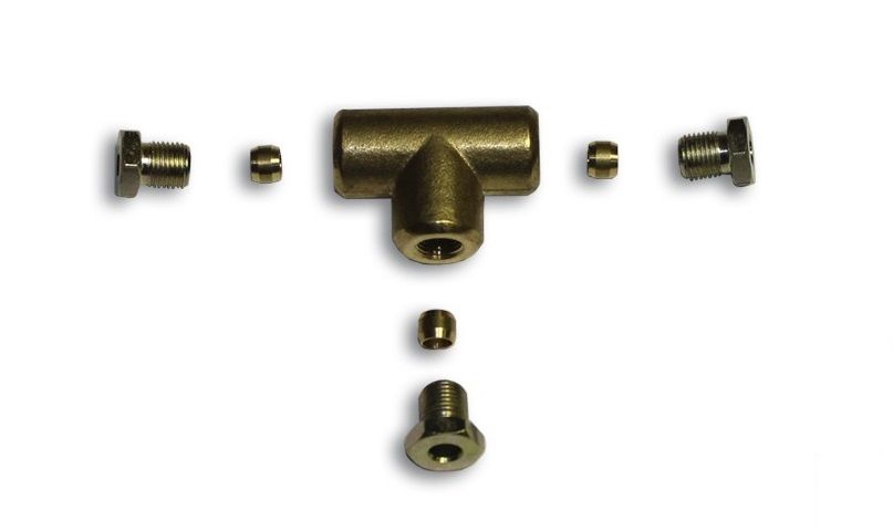 Тройник для газовой трубки D8 в сборе