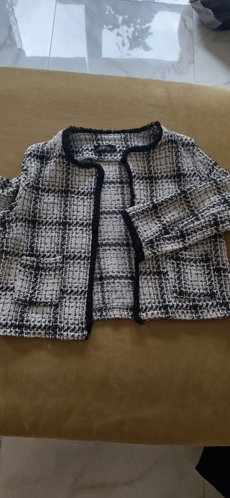 Структуриран блейзър, панталон Zara