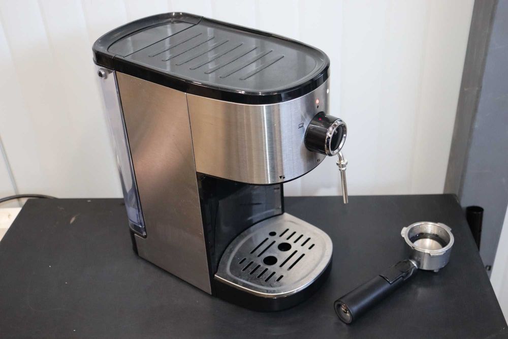 Кафемашина Bonsenkitchen, неръждаема стомана, 1450W, 15bar, 1.25L