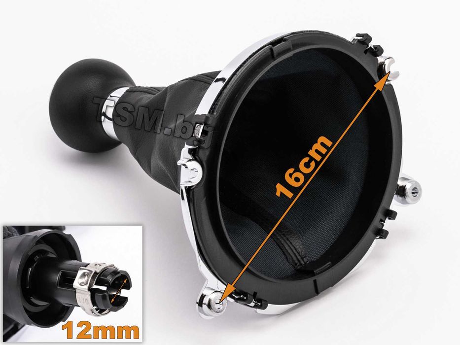 Кожена Топка Скоростен Лост с маншон рамка за AUDI TT 8J АУДИ ТТ 06-14