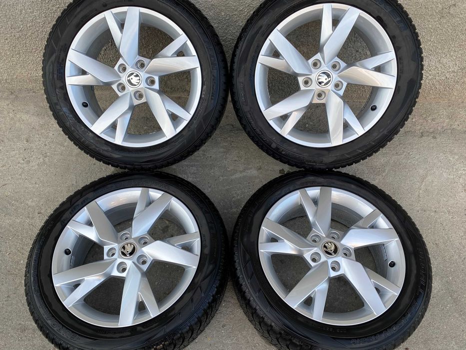 Jante originale Skoda 17 cu anvelope All Season