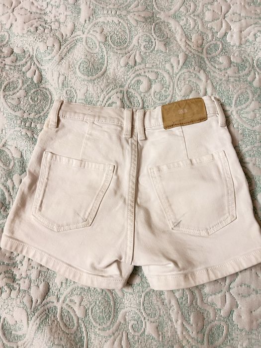 Белые детские джинсовые шорты Zara
