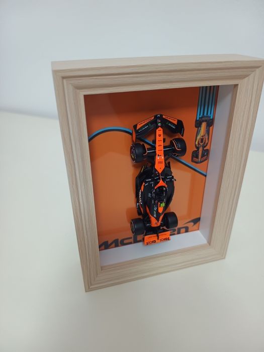 Tablou 3D lemn 20x15 McLaren F1 Lando Norris 1/43