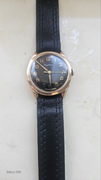 Часовник СССР „Кировские“ 1963, злато 583, №37512, оригинал, работещ