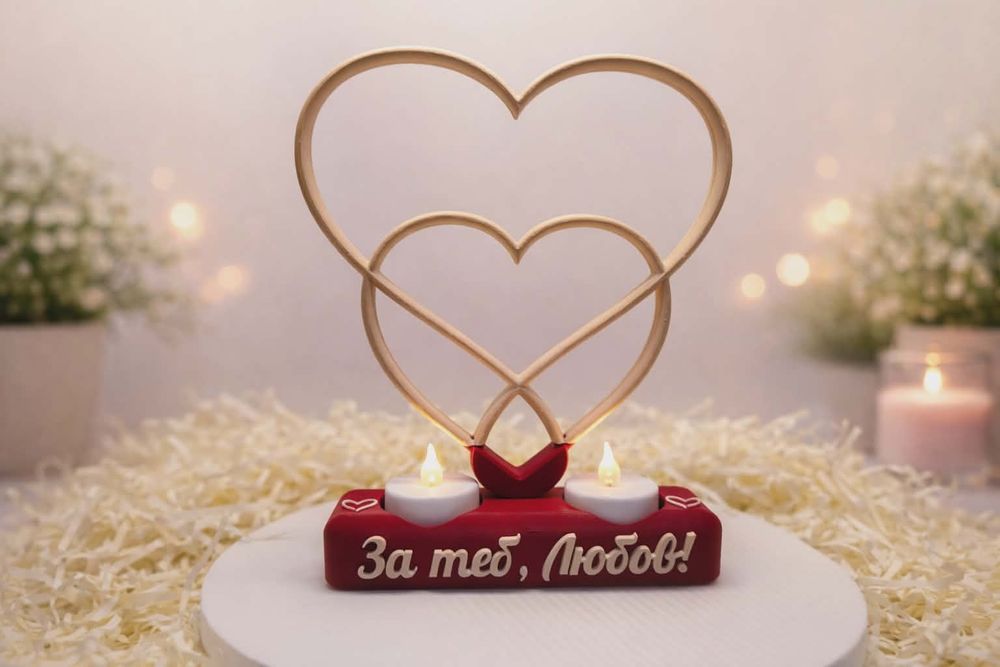 Романтична рамка за снимки - подарък за Свети Валентин и годишнина