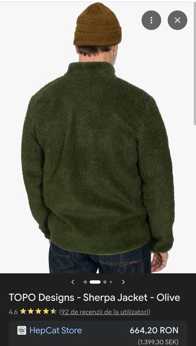 Geaca topo design sherpa XL