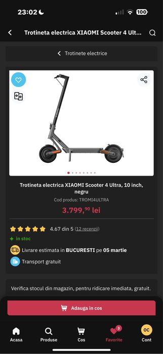 Trotineta Electrica Xiaomi Ultra 4 Scooter