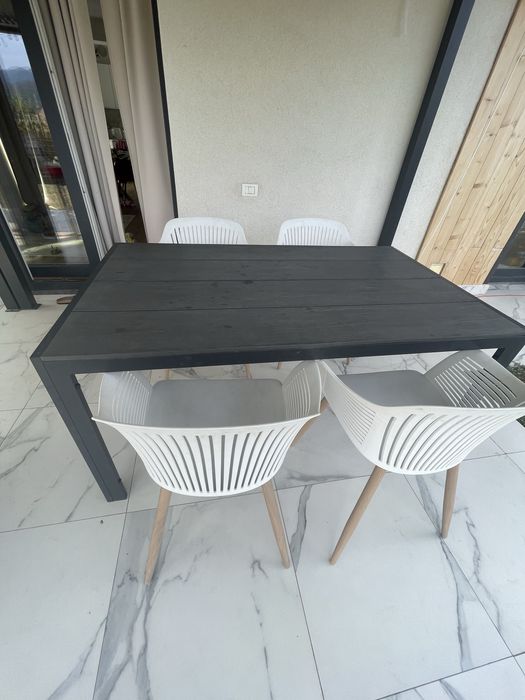 Set terasa cu scaune si masa de aluminiu JYSK