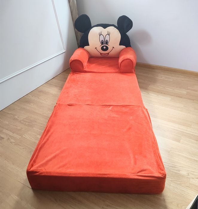 Fotoliu extensibil copii din pluș Minnie
