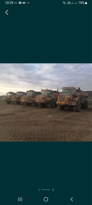 Lucrari de excavare,terasamente,decopertari,inchiriez dumper,excavator