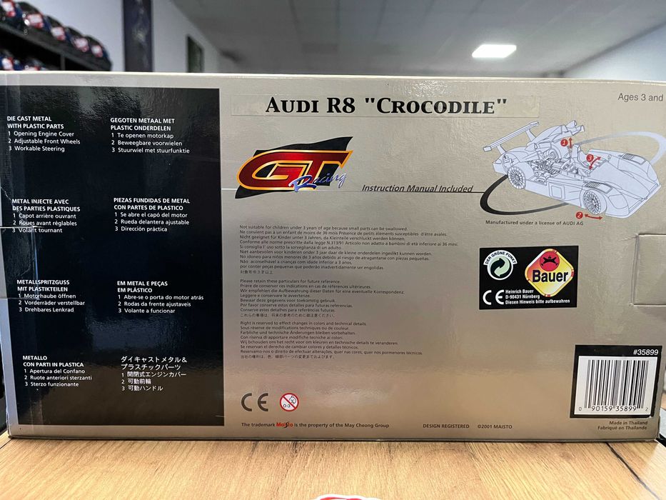 MAISTO колекционерски модел AUDI R8 TDI Le Mans ''The Crocodile" 1:18