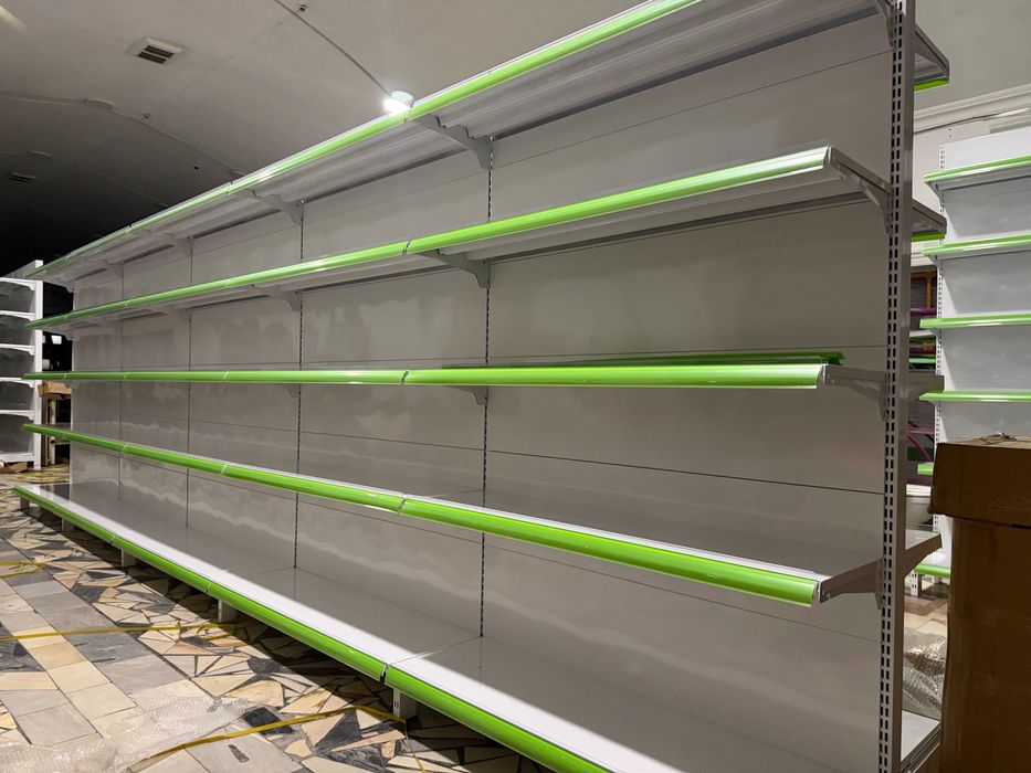 Oziq-ovqat do'kon uchun stellajlar | Стеллажи для продуктовый магазина