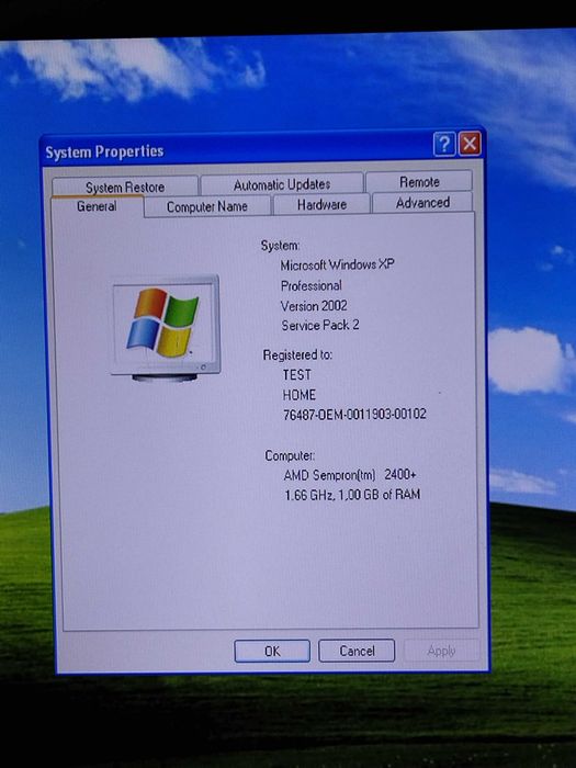 Kit Pc/AMD Sempron 2400+/Ram1GbDDR1/ATI 9250 Pro 256Mb/HDD+Win XP Pro