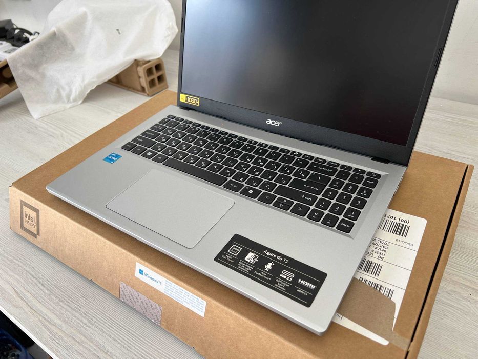 Ноутбук Acer Aspire Go 15 — Intel Core i3-N305 / DDR5 8GB / SSD 128GB