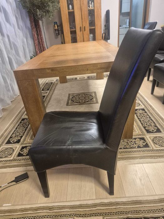 Mobexpert set 6 scaune piele