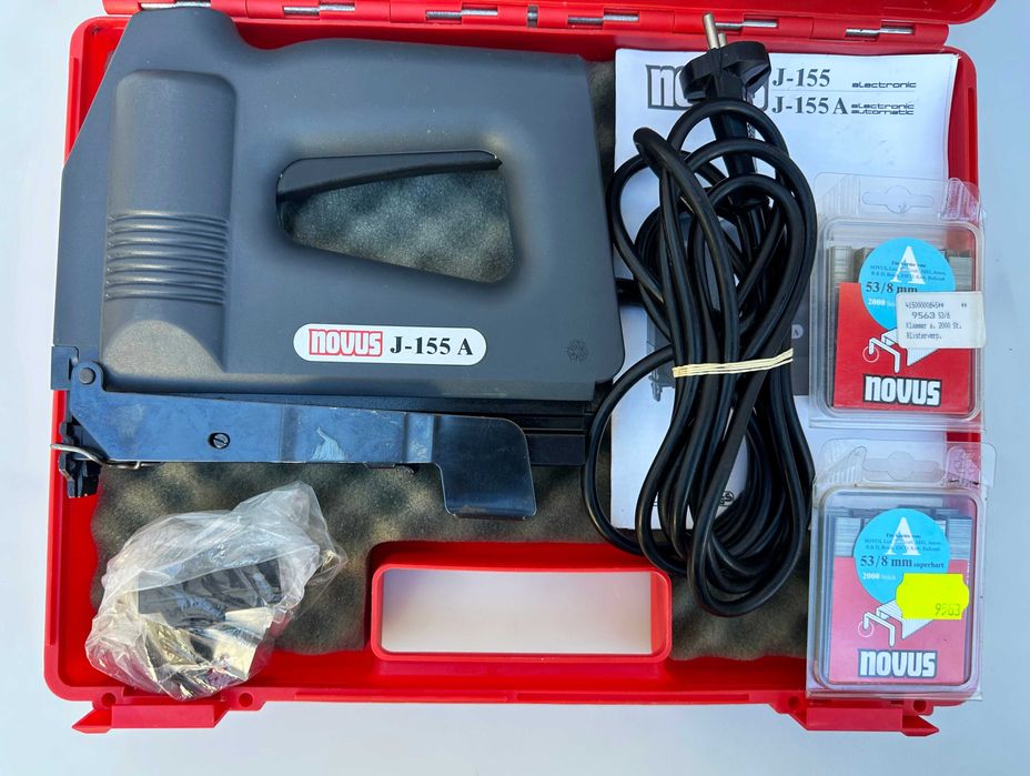 NOVUS J-155A - Електрически такер неразличим от нов!