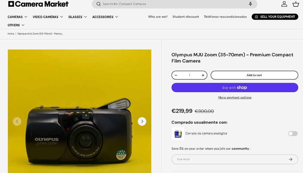 Olympus AF-1 / Minolta AF101 / Olympus µ[mju:] ZOOM 35-70

 Rare Vinta