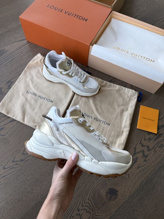 Louis Vuitton естествена кожа бели сникърси маратонки