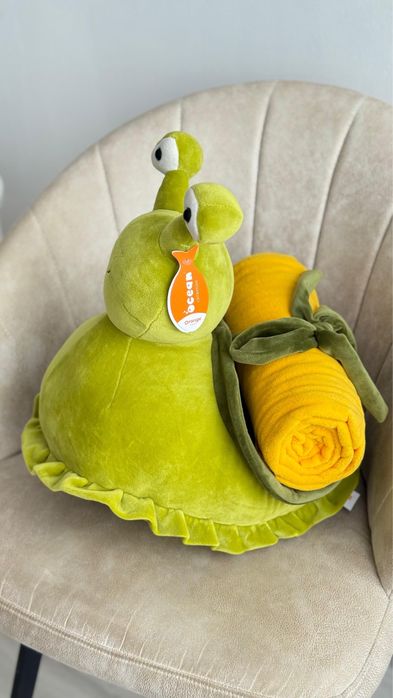 Улитка - плед мягкая игрушка