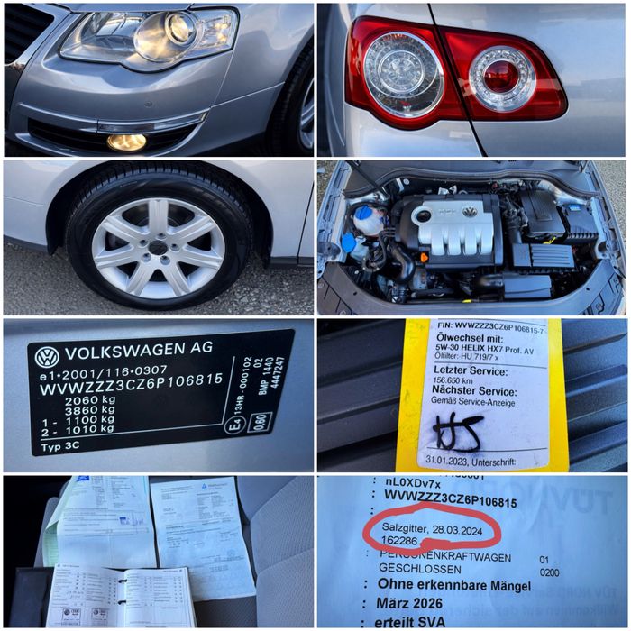 VW PASSAT B6‼️2.0 TDI UN AX 172.000 KM REALI‼️Comenzi volan PDC‼️