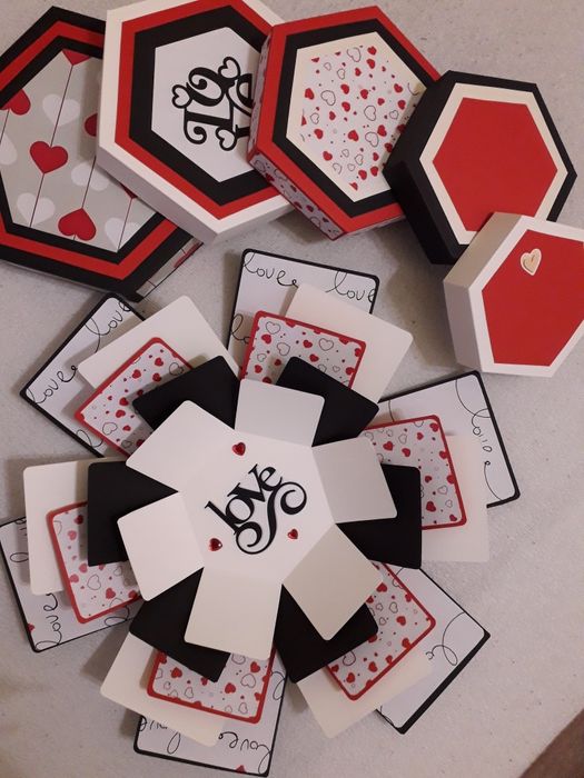 Explosion box cadou handmade