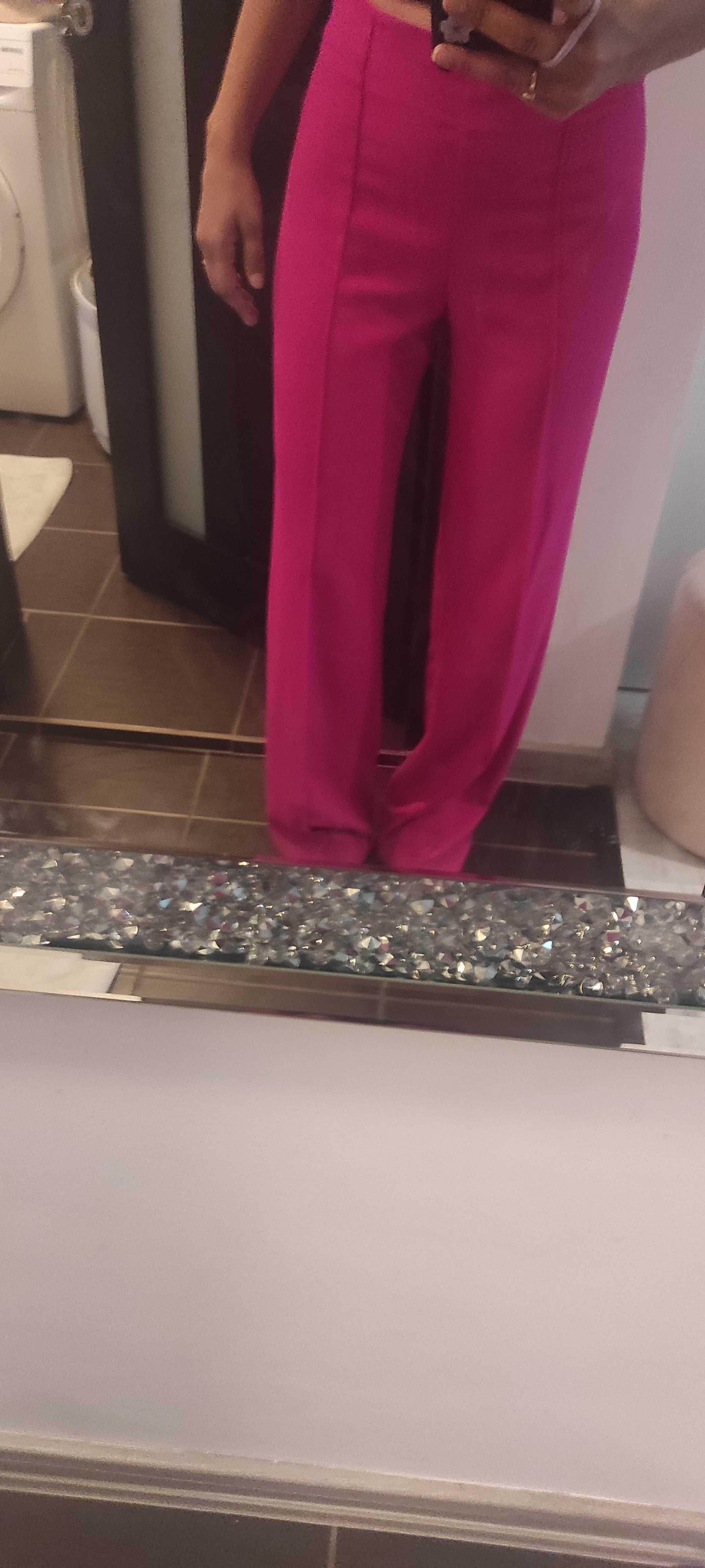 Pantaloni fucsia zara clearance