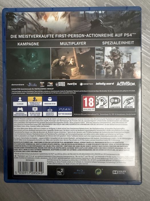 Call of Duty Modern Warfare 1 si 2 / PS4