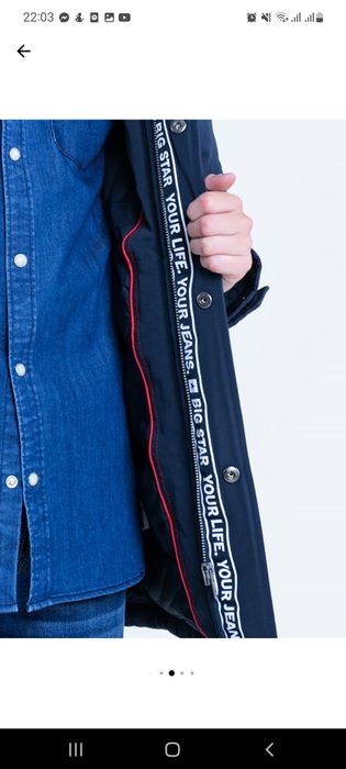 Geaca cu gluga si buzunare oblice Big Star