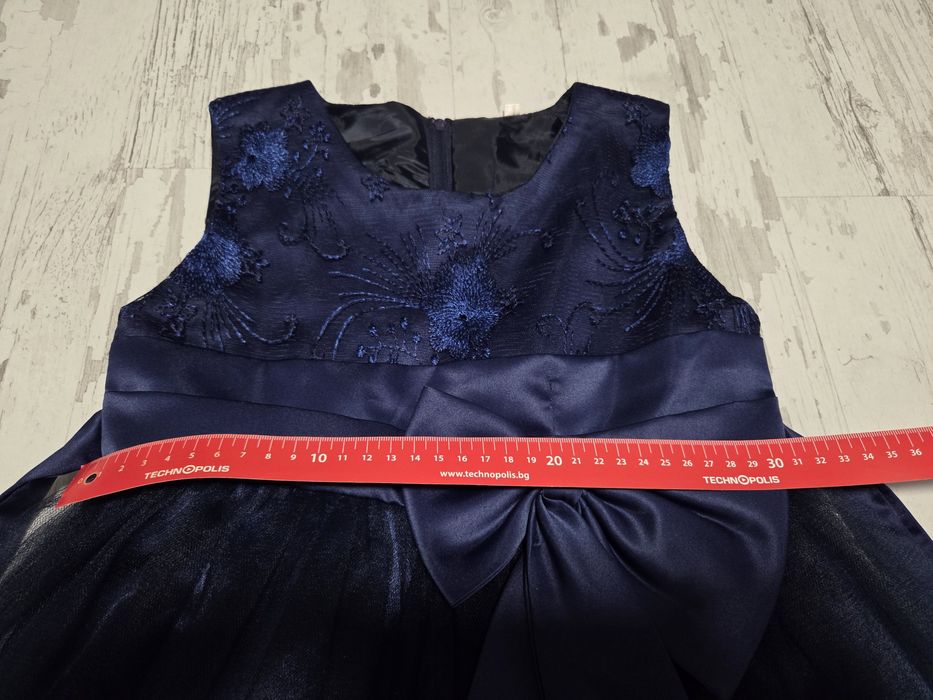 Детска рокля -  тъмно синя