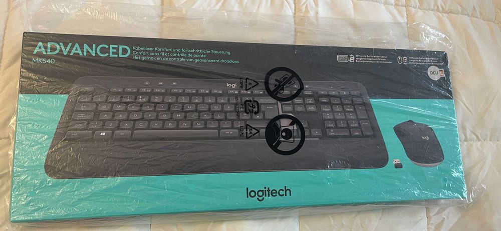 Logitech Advanced MK540 клавиатура + мишка – нови, неразпечатани, DE layout