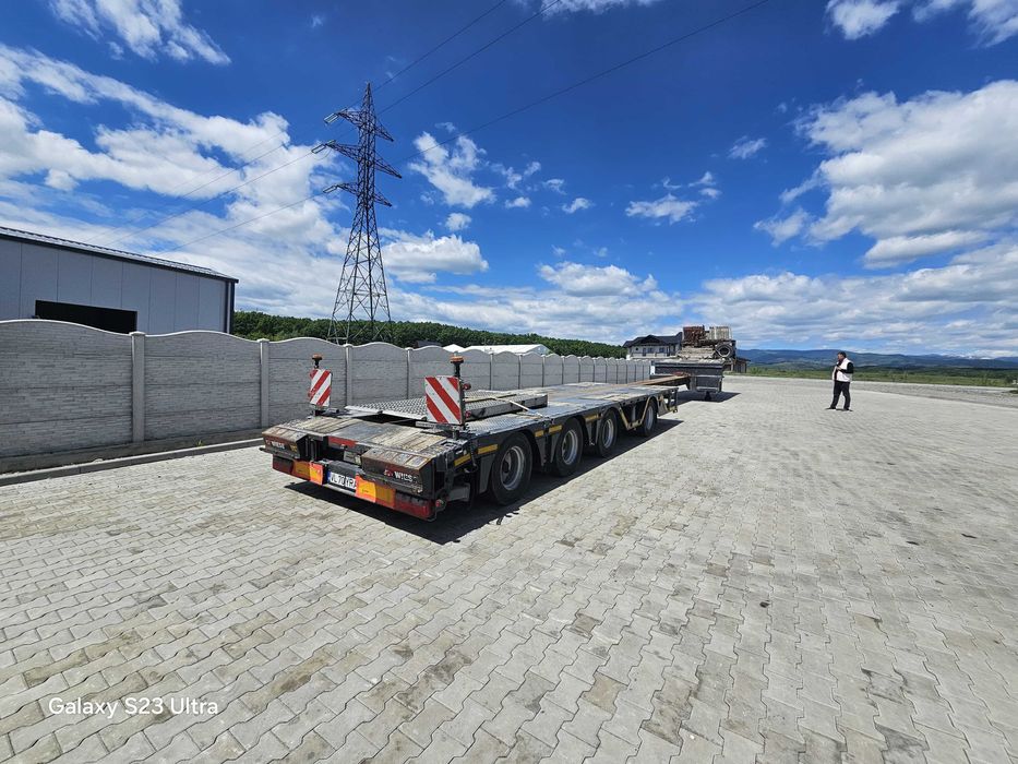 2021 low loader semitrailer Kassbohrer  4 axe , extensibil 7M