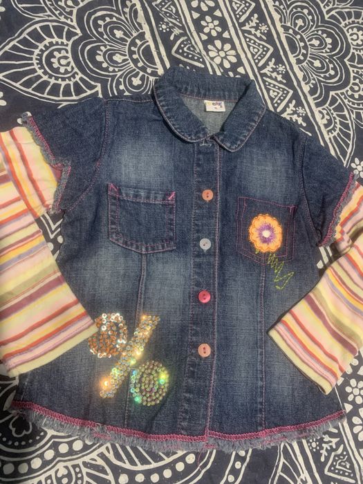 Дънкова риза за момиче