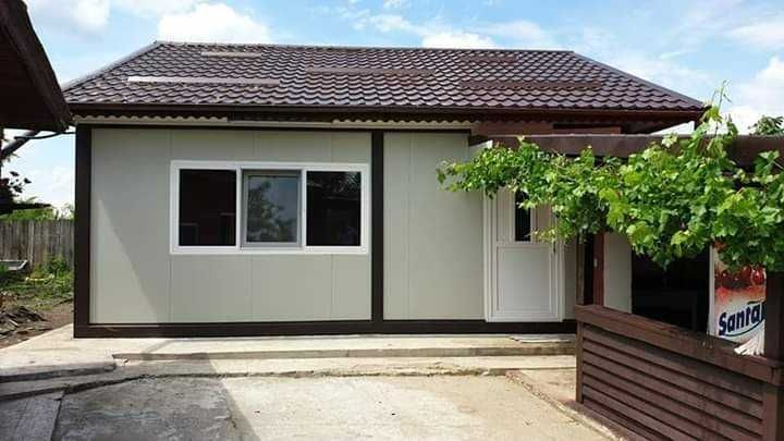 Casa Modulara, Garaje Auto, Containere din structura metalica si panou sandwich termoizolant