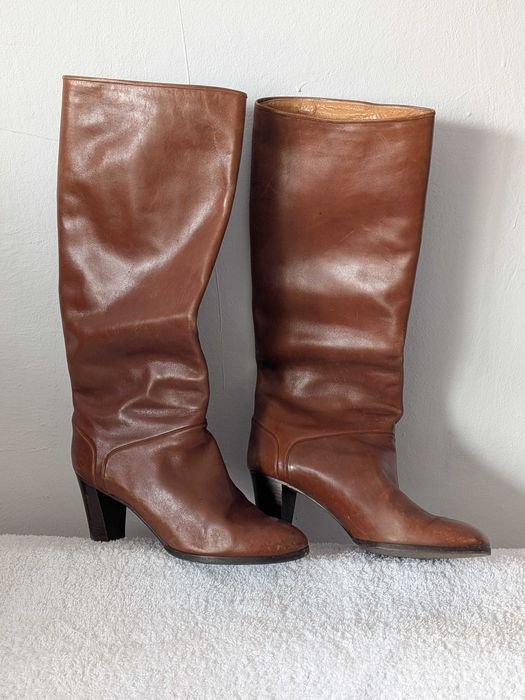 Cizme înalte cu toc piele Ugorossetti 40