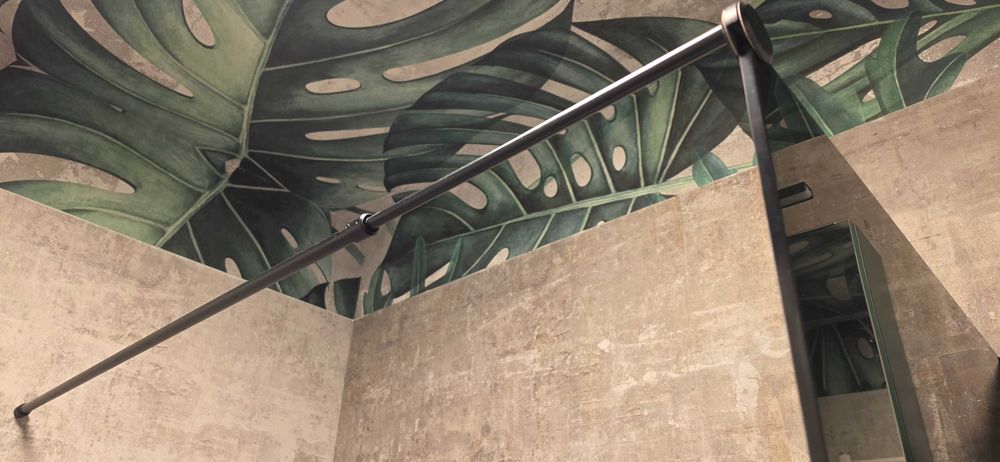 Paravan dus sticla Dark Grey