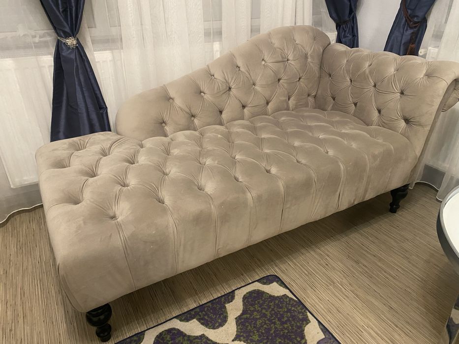 Sezlong living tapitat