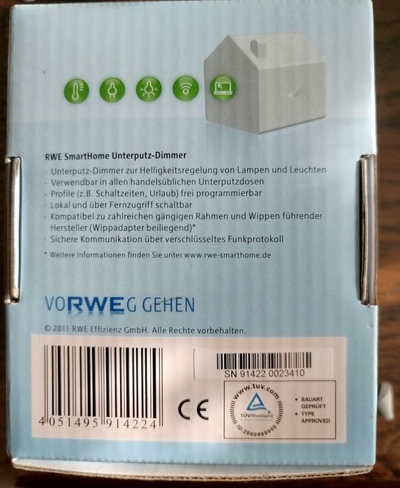 Dimmer switch incastrat întrerupător