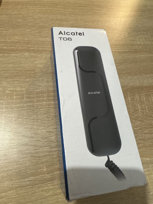 Телефон с кабел Alcatel T06, Черен